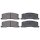 Brake pad set without wear sensor 15.3 mm A.B.S. for TOYOTA PREVIA