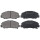 Brake pad set with wear warning 13.8 mm A.B.S. for e.g. DAIHATSU ROCKY