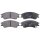 Brake pad set with acoustic wear warning 15.5 mm A.B.S. for SUBARU