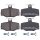 Bremsbelagsatz Scheibenbremse hinten A.B.S. für NISSAN ALMERA II Hatchback
