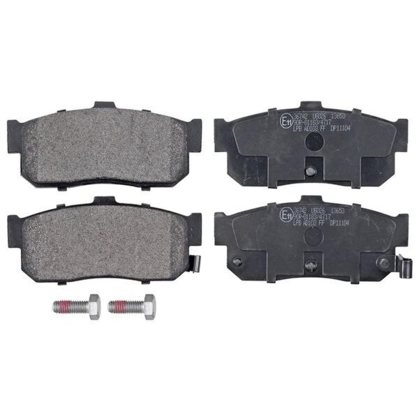 Brake pad set with wear warning 16.4 mm A.B.S. for NISSAN ALMERA and others