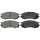 Brake pad set with wear warning 15 mm A.B.S. for NISSAN SUNNY and others