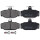 Brake pad set without wear sensor 13 mm A.B.S. for e.g. VOLVO 760