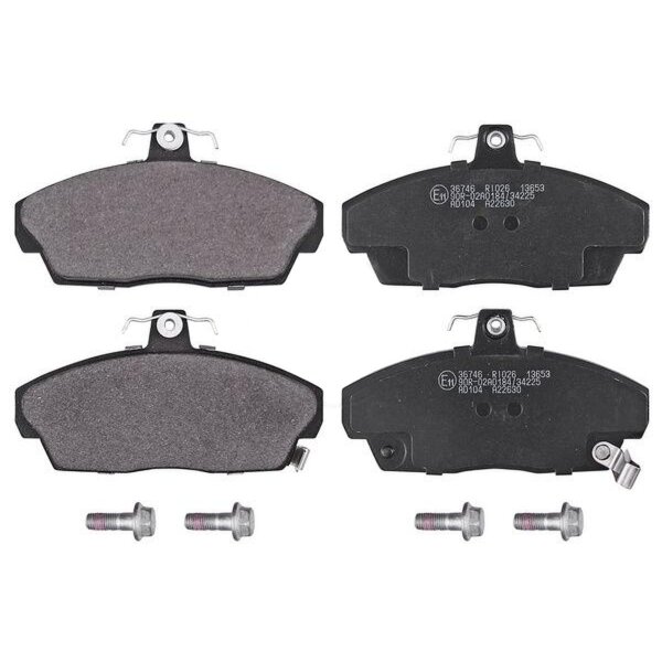 Brake pad set with wear warning 17.5 mm A.B.S. for e.g. ROVER 400