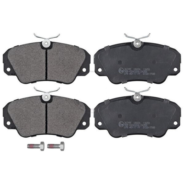 Brake pad set for wear warning indicator 18.5 mm A.B.S. for e.g. OPEL OMEGA