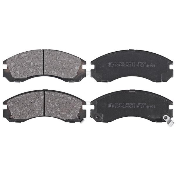 Brake pad set with wear warning 15.7 mm A.B.S. for e.g. MITSUBISHI PAJERO