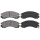 Brake pad set with wear warning 15.7 mm A.B.S. for e.g. MITSUBISHI PAJERO