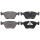 Brake pad set for wear warning indicator 17.5 mm A.B.S. for JAGUAR XJ and others