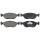 Brake pad set without wear sensor 17.5 mm A.B.S. for e.g. VOLVO 440