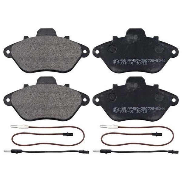 Brake pad set incl. wear warning contact 17 mm A.B.S. for PEUGEOT 605