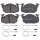 Brake pad set incl. wear warning contact 18 mm A.B.S. for e.g. PEUGEOT 106