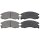 Brake pad set with wear warning 15.6 mm A.B.S. for TOYOTA CELICA and others