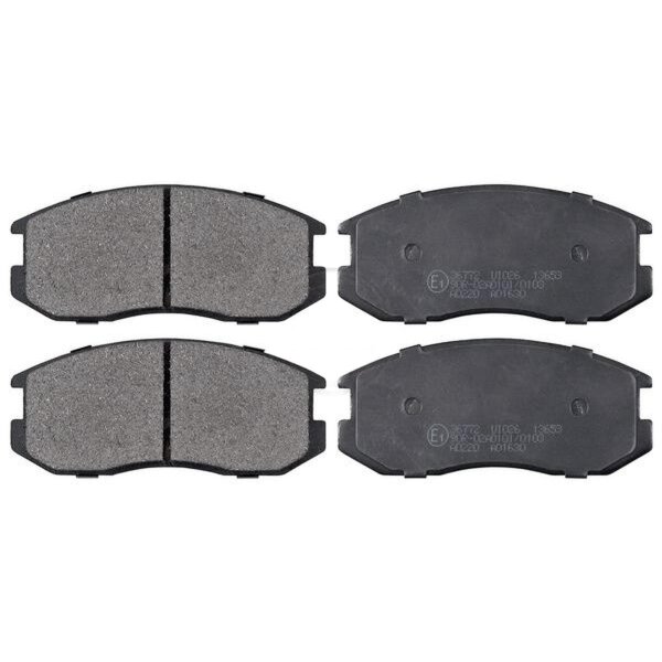 Brake pad set without wear sensor 15 mm A.B.S. for e.g. MITSUBISHI COLT