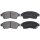Brake pad set with wear warning 17.5 mm A.B.S. for TOYOTA COROLLA and others