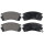 Brake pad set with wear warning 15.9 mm A.B.S. for NISSAN SUNNY and others