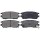 Brake pad set with wear warning 14 mm A.B.S. for e.g. MITSUBISHI PAJERO