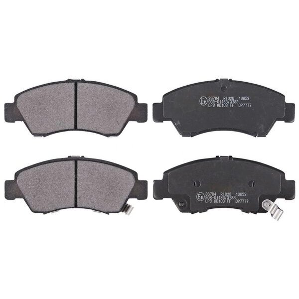 Brake pad set with wear warning 15 mm A.B.S. for e.g. HONDA JAZZ