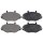 Brake pad set without wear sensor 18.7 mm A.B.S. for FORD TRANSIT and others