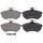 Brake pad set without wear sensor 19.6 mm A.B.S. for e.g. AUDI 80