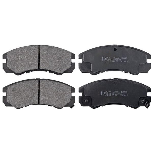 Brake pad set with wear warning 16.5 mm A.B.S. for e.g. OPEL FRONTERA