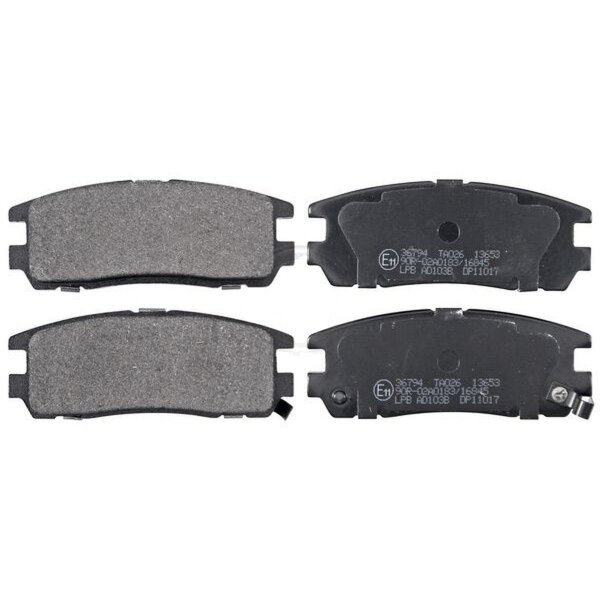 Brake pad set with wear warning 15.8 mm A.B.S. for e.g. OPEL FRONTERA