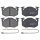 Brake pad set incl. wear warning contact 15 mm A.B.S. for RENAULT SAFRANE
