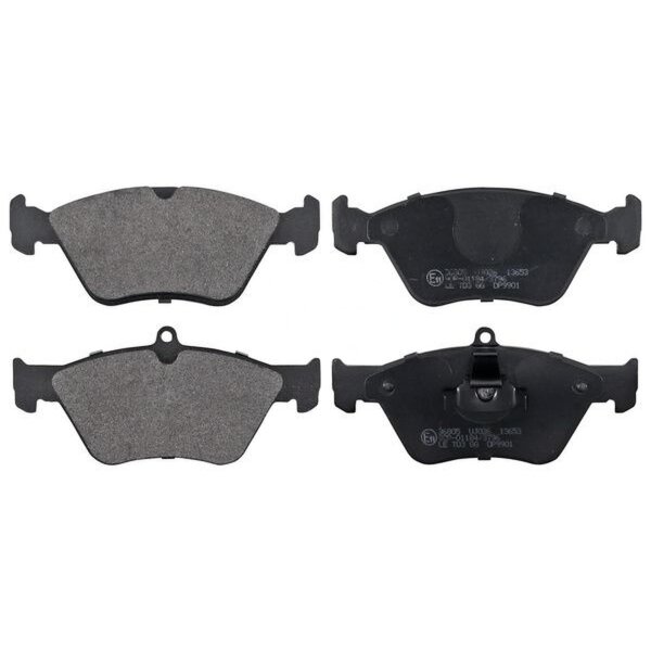 Brake pad set for wear warning indicator 18 mm A.B.S. for e.g. SAAB 900