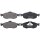 Brake pad set without wear sensor 18.5 mm A.B.S. for FORD MONDEO and others