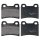 Brake pad set without wear sensor 14.5 mm A.B.S. for FORD ESCORT and others