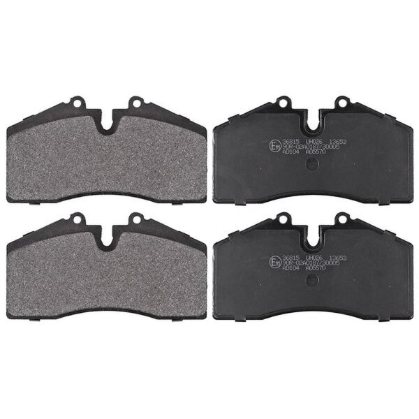 Brake pad set for wear warning indicator prepared 17.3 mm A.B.S. for AUDI 80