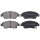 Bremsbelagsatz mit Verschleißwarnung 16,4 mm A.B.S. für u.a. HONDA CIVIC