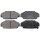 Brake pad set with wear warning 18.5 mm A.B.S. for e.g. HONDA ACCORD