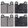 Brake pad set for wear warning indicator 15 mm A.B.S. for PORSCHE 911 and others