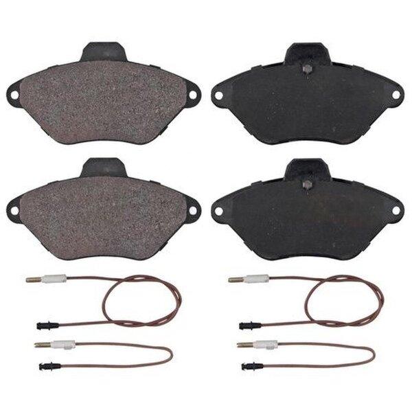 Brake pad set incl. wear warning contact 16 mm A.B.S. for e.g. CITROËN XANTIA
