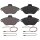 Brake pad set incl. wear warning contact 16 mm A.B.S. for e.g. CITROËN XANTIA