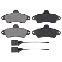 Brake pad set incl. wear warning contact 15 mm A.B.S. for...