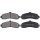Brake pad set without wear sensor 15.8 mm A.B.S. for NISSAN MICRA and others