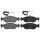 Brake pad set with wear sensor 18 mm A.B.S. for e.g. PEUGEOT 106