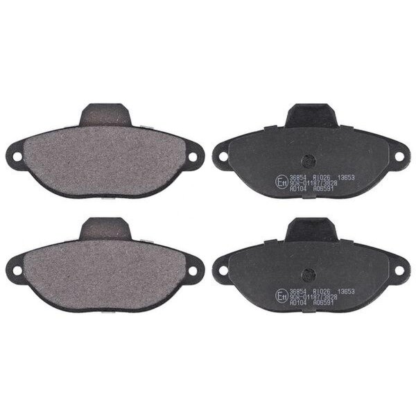 Brake pad set for wear warning indicator 17 mm A.B.S. for FIAT PUNTO and others