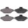 Brake pad set for wear warning indicator 17 mm A.B.S. for FIAT PUNTO and others