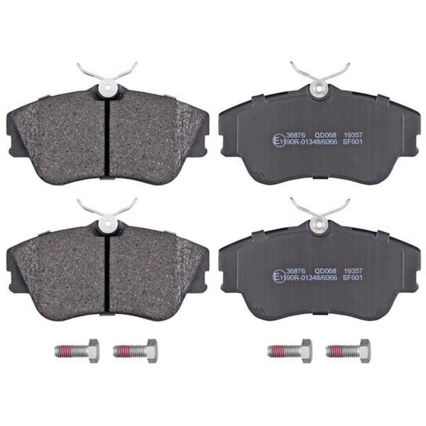 Brake pad set without wear sensor 19 mm A.B.S. for e.g. VW TRANSPORTER