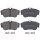 Brake pad set without wear sensor 19 mm A.B.S. for e.g. VW TRANSPORTER