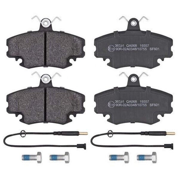 Brake pad set incl. wear warning contact 18 mm A.B.S. for e.g. RENAULT CLIO