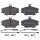 Brake pad set incl. wear warning contact 18 mm A.B.S. for e.g. RENAULT CLIO