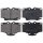 Brake pad set with wear warning 15 mm A.B.S. for e.g. TOYOTA LAND