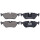 Brake pad set for wear warning indicator 17 mm A.B.S. for JAGUAR XJ and others