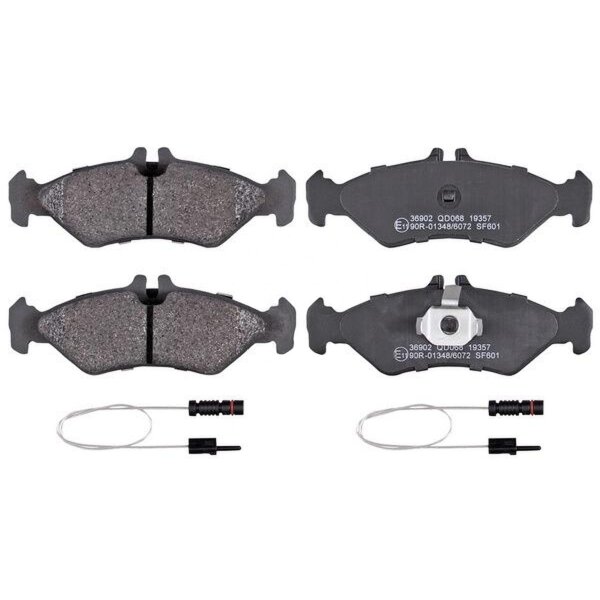 Brake pad set incl. wear warning contact 17 mm A.B.S. for e.g. MB SPRINTER