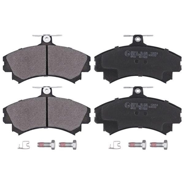 Brake pad set with wear warning 15.1 mm A.B.S. for e.g. MITSUBISHI CARISMA