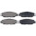 Brake pad set for wear warning indicator prepared 15.5 mm A.B.S. for LEXUS LS