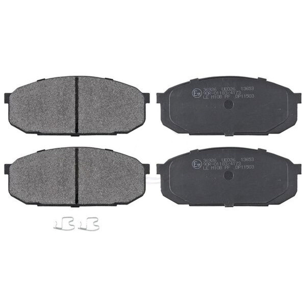 Brake pad set with acoustic wear warning 15.4 mm A.B.S. for MAZDA 323